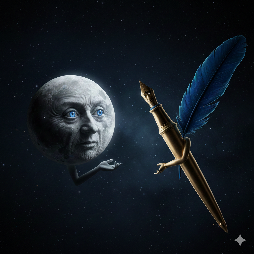 The Moon and the Pen